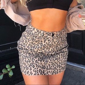 NWT Leopard Skirt